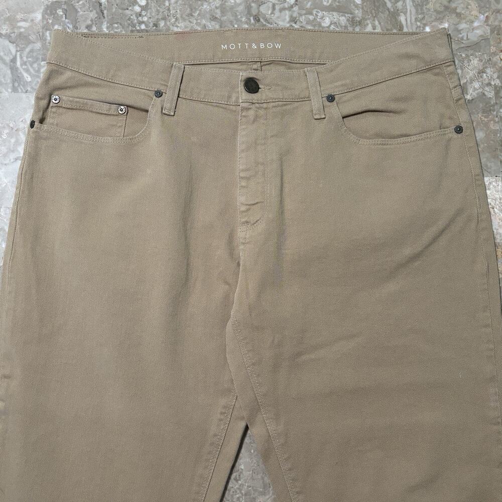 Mott & Bow Men’s Straight Jeans - Khaki